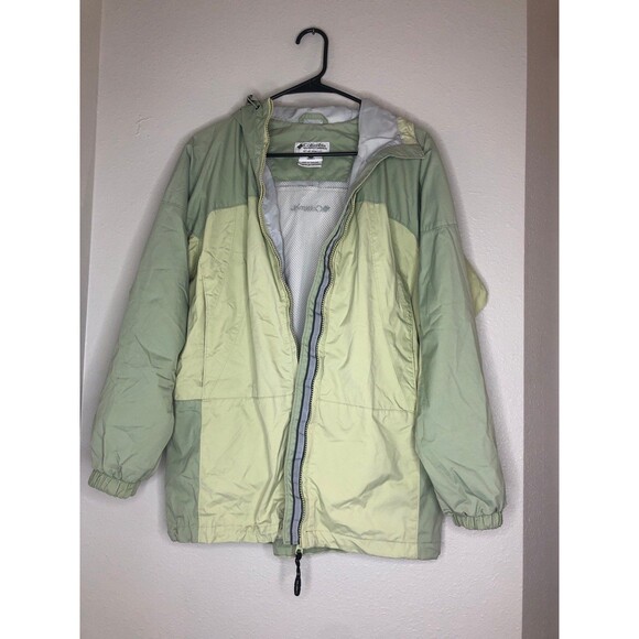 Vintage Columbia Insulated Coat Size Small Full Zipper Green Pockets - Picture 2 of 7